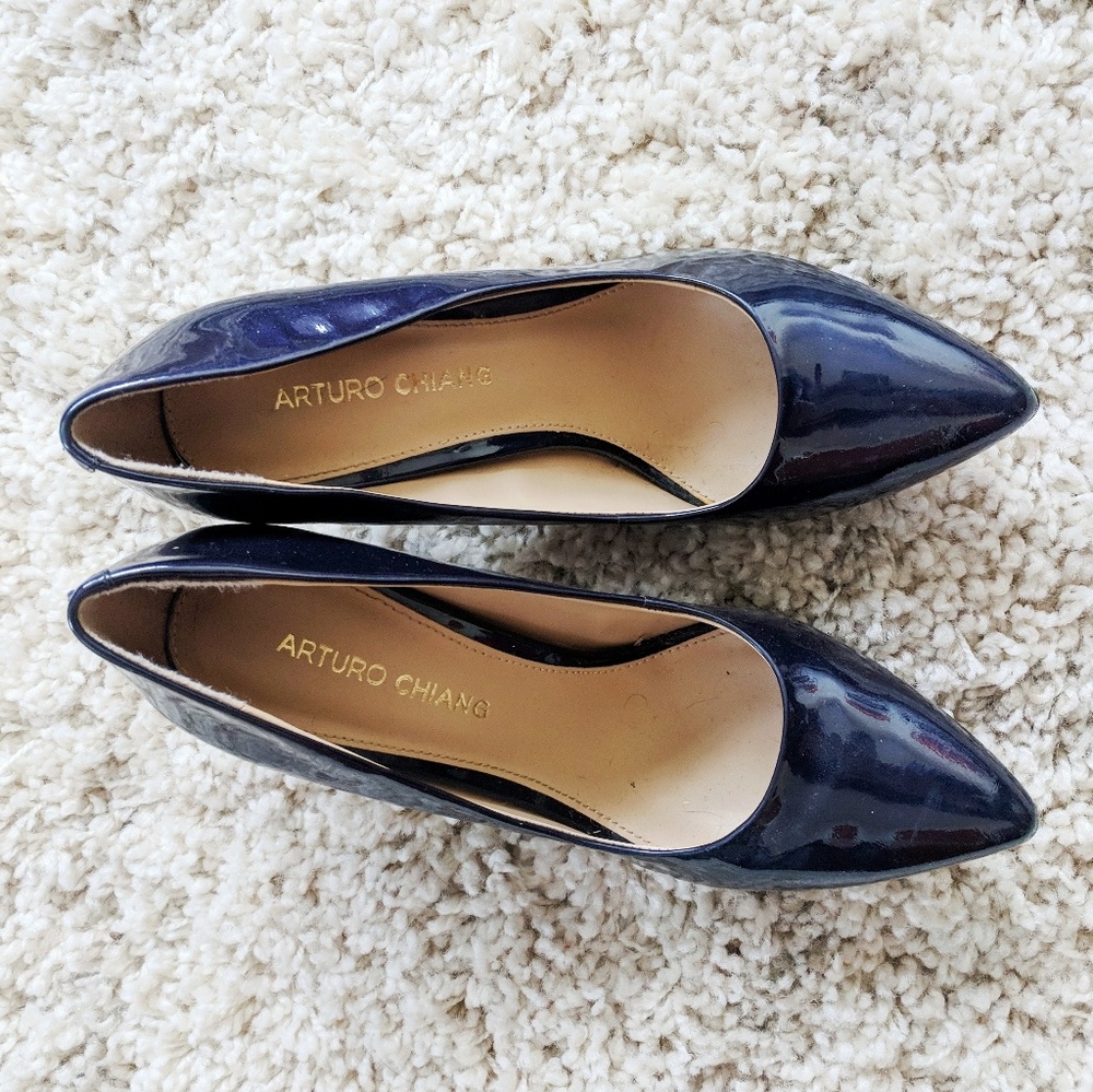 Navy Blue Arturo Chiang Heels